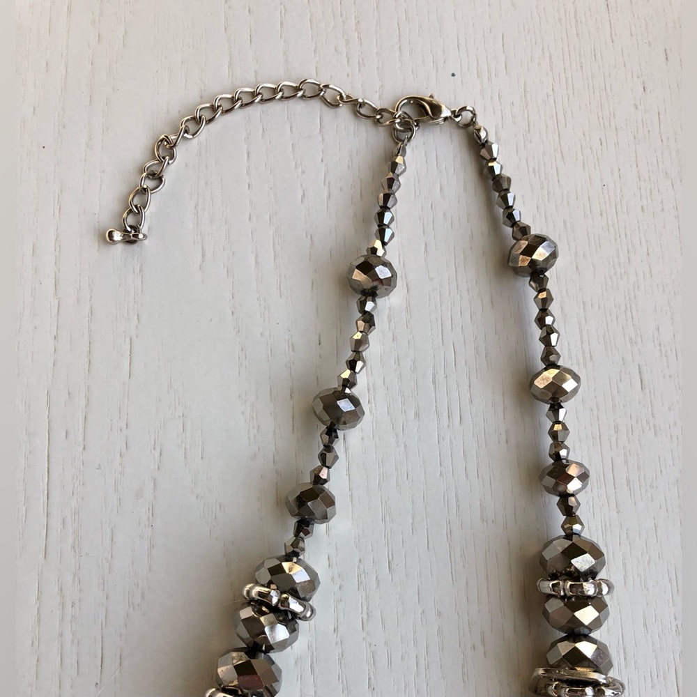Unique Silver Tone/Bronze Necklace - Picture 3 of 13